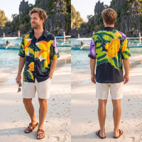 Hand Painted Rayon Shirt